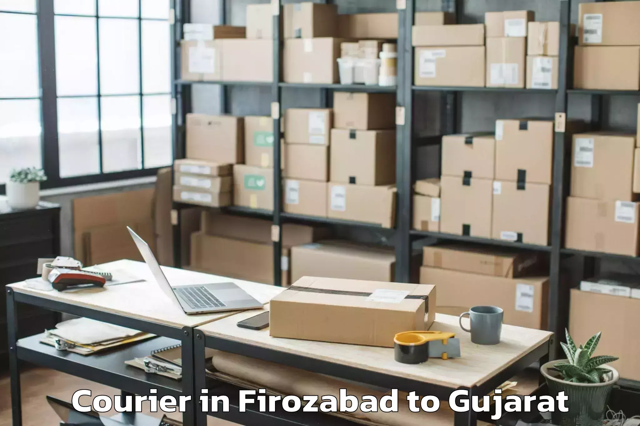 Leading Firozabad to Surendranagar Courier Provider